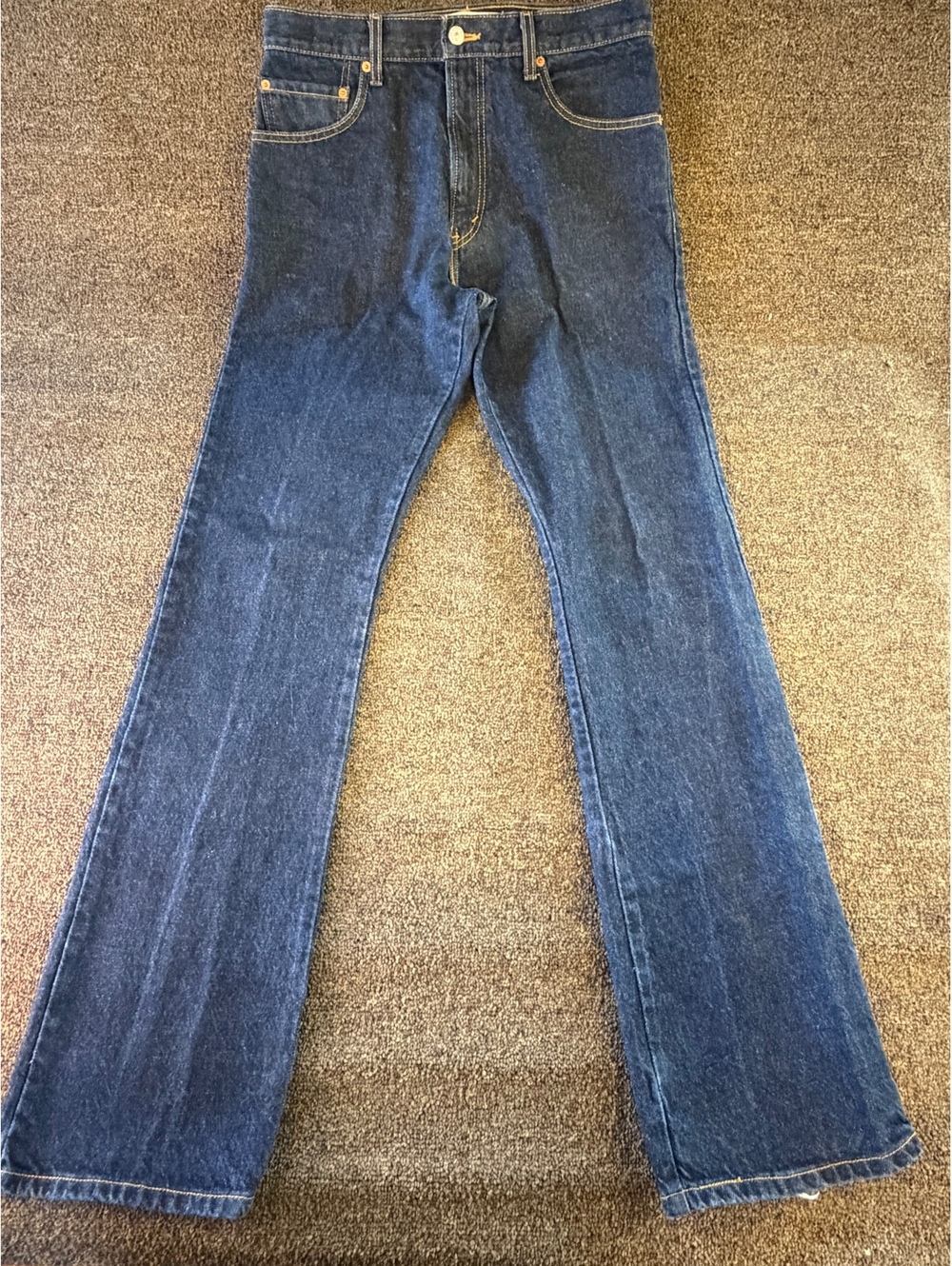 05 vintage Levi’s 517 Boot Cut Jeans Men’s 33x36 Made USA 100% Cotton Blue Denim